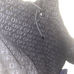 Off-White Gray Patterned Jacket
